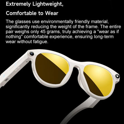 M88 Smart Glasses Support 2MP Camera, 720P Video Recording, AI Simultaneous Translation & Human Recognition