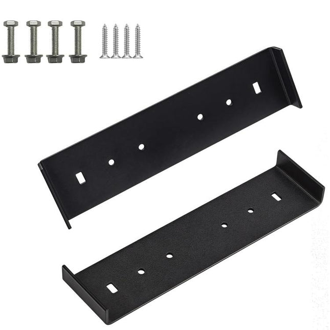 Heavy Iron Mailbox Mounting Bracket Supports Large Mailboxes Up To 8-Inch Wide, 200x50x17mm