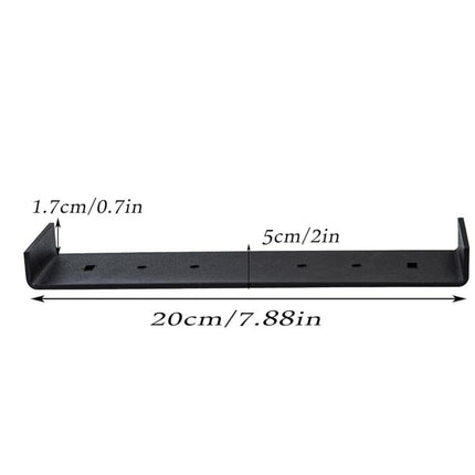 Heavy Iron Mailbox Mounting Bracket Supports Large Mailboxes Up To 8-Inch Wide, 200x50x17mm
