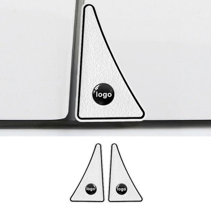 1pair Universal Car Door Corner Bumper Guards Anti-Scratch Decorative Stickers