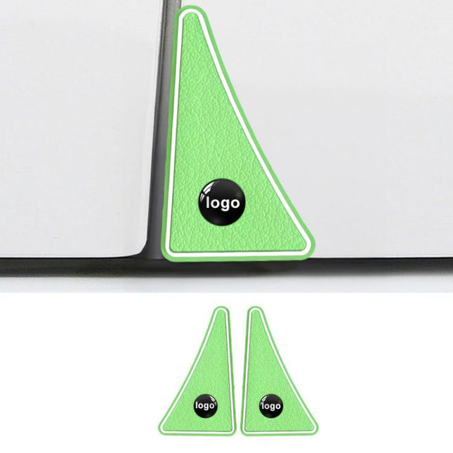 1pair Universal Car Door Corner Bumper Guards Anti-Scratch Decorative Stickers