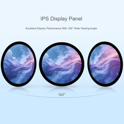 Waveshare 7inch Round HDMI Capacitive Touch Display, 1080x1080 LCD, 10-Point Multi-Touch  For Raspberry Pi Arduino DIY, 7inch 1080x1080 LCD