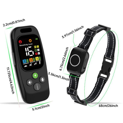 T800S 3-In-1 Remote Dog Trainer Bark Collar With Two-Way Communication Displays Dog Status & Activity Monitor, T800S