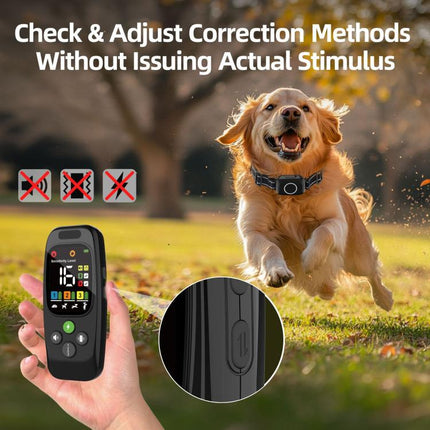 T800S 3-In-1 Remote Dog Trainer Bark Collar With Two-Way Communication Displays Dog Status & Activity Monitor, T800S