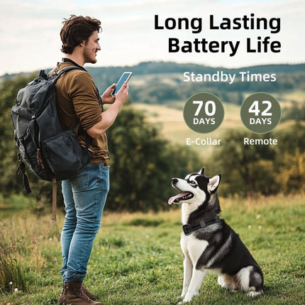 T800S 3-In-1 Remote Dog Trainer Bark Collar With Two-Way Communication Displays Dog Status & Activity Monitor, T800S