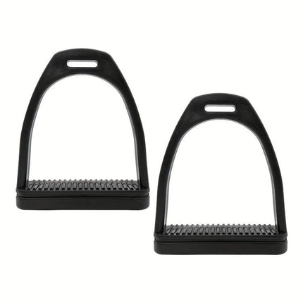1pair High-strength Engineering Plastic Stirrup With Non-Slip Rubber Pads
