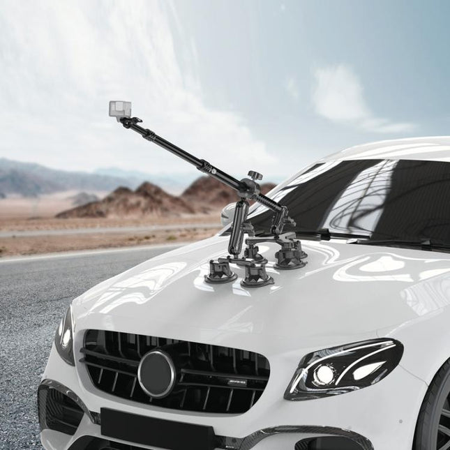 Kewig QG-11 Sports Camera Extended Suction Cup Selfie Stick Car Roof Fixed Shooting Bracket