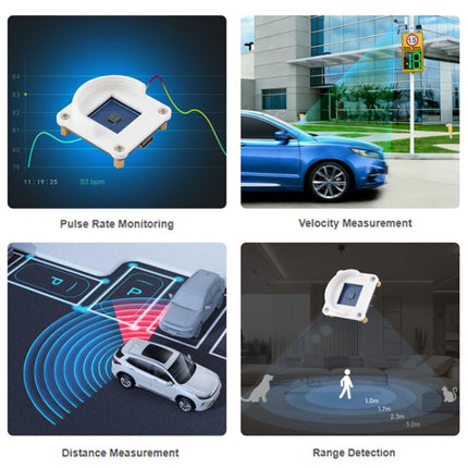 WAVESHARE 60GHz Millimeter-Wave Micro-Motion Sensing Radar Module, Without Base, With Base