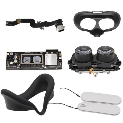 For Meta Quest 3S Repair Parts, Tail Plug Headphone Jack Flex Cable, Right Speaker, Left Speaker, Main Board 128GB, LCD Assembly with Fresnel Lens, Internal Face Shell