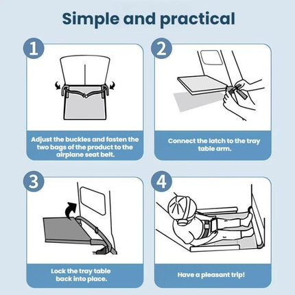 Insular Airplane Travel Child Seat Extension Pad