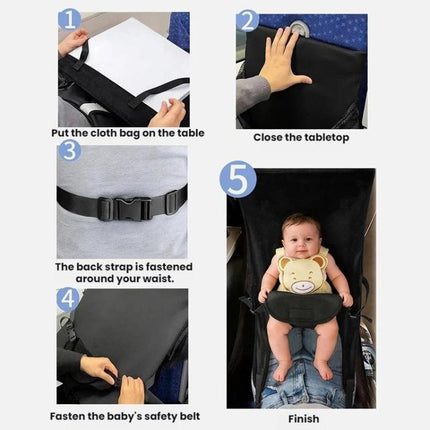 Insular Children Airplane Travel Seat Foldable Extendable Mattress Hammock