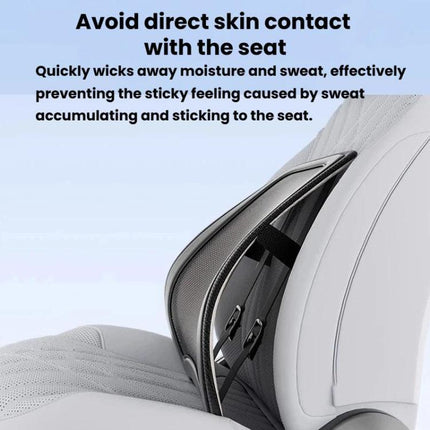 AUTOWOEL Universal Car Ventilated Lumbar Support Portable Car Seat Back Cushion, Without Fan Grey, Without Fan Blue, With Fan Grey, With Fan Blue