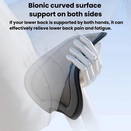 AUTOWOEL Universal Car Ventilated Lumbar Support Portable Car Seat Back Cushion, Without Fan Grey, Without Fan Blue, With Fan Grey, With Fan Blue