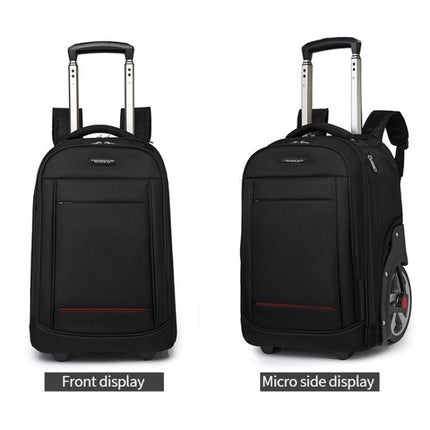 20 Inch Carry-On Trolley Backpack Large Capacity Waterproof Oxford Travel Duffle Bag With Wheels & TSA Lock