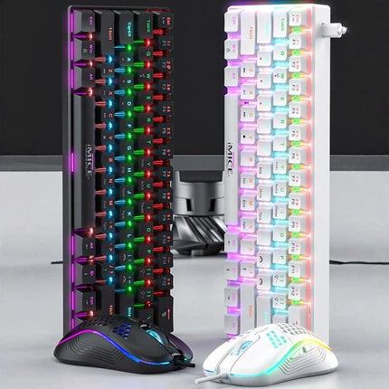 iMICE MK-X30 RGB Lighting Customizable 1.5m Wired Mechanical Gaming Keyboard Mouse Set