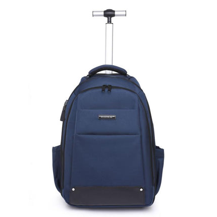 FUGUILAI Wheeled Backpack with Hideable Wheels & Straps, TSA Lock & 2-Stage Telescopic Handle Trolley Backpack for Business Travel