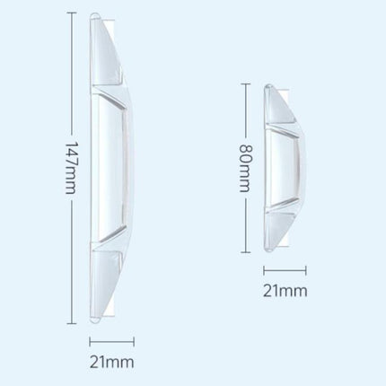 SHUNWEI SD-2158 4pcs / set Universal Car Door Anti-Collision Sticker Door Edge Anti-Scratch & Anti-Bump Rubber Strip