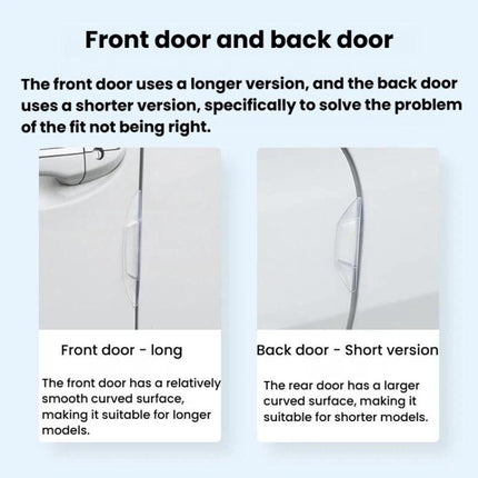 SHUNWEI SD-2158 4pcs / set Universal Car Door Anti-Collision Sticker Door Edge Anti-Scratch & Anti-Bump Rubber Strip