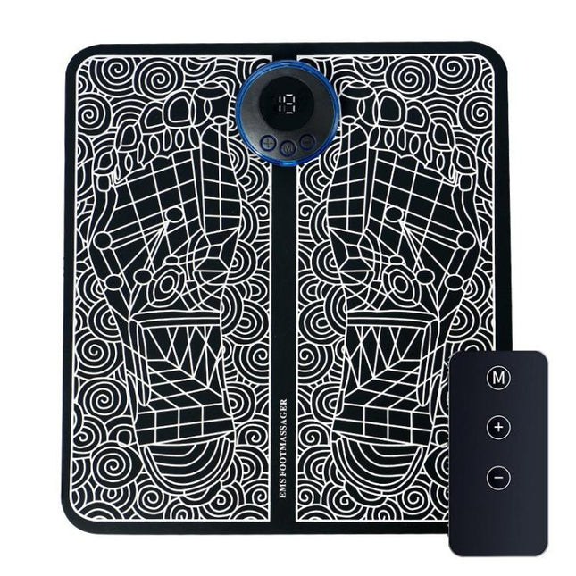 Smart Foot Massage Mat Pulsed Foot Massager, LCD Charging, LCD Charging With Remote Control