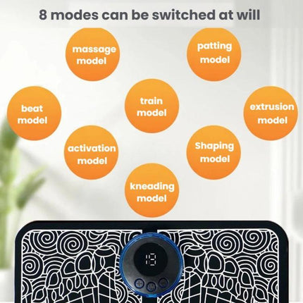 Smart Foot Massage Mat Pulsed Foot Massager, LCD Charging, LCD Charging With Remote Control