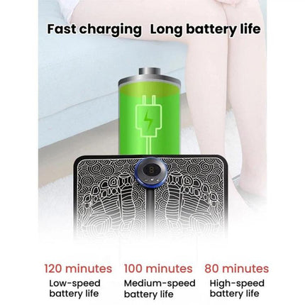 Smart Foot Massage Mat Pulsed Foot Massager, LCD Charging, LCD Charging With Remote Control