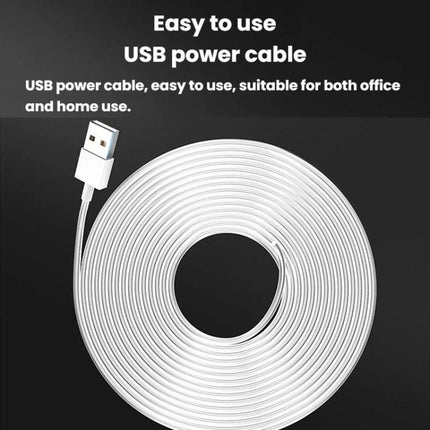 Rundong R-8037 USB Portable High Wind Car Dual-Head Fan Quiet Desk Fan For Office & Desktop