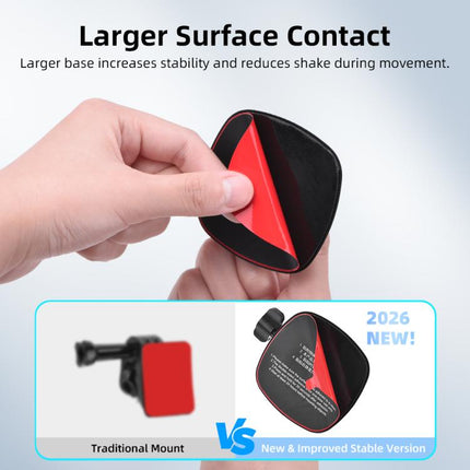 For DJI Osmo Pocekt 3 / Action 6 / GoPro Flymile Helmet Mount, Square, Floral