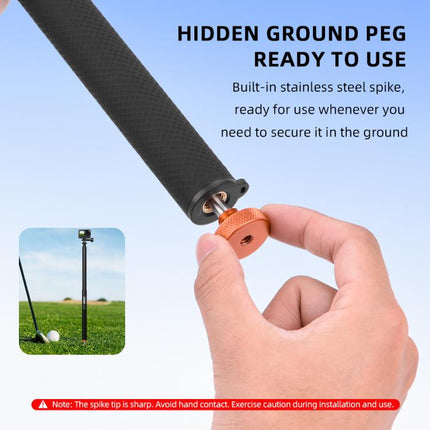 For DJI Osmo Pocket 3 / Action 6 / Insta360 X5 BRDRC Telescopic Extension Pole Selfie Stick