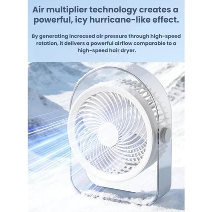 Dormitory Outdoor Desktop Night Light Silent Fan With Night Light, White Direct Plug, Purple Direct Plug, White Rechargeable, Purple Rechargeable