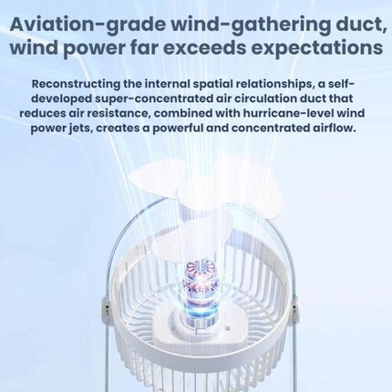 Dormitory Outdoor Desktop Night Light Silent Fan With Night Light, White Direct Plug, Purple Direct Plug, White Rechargeable, Purple Rechargeable