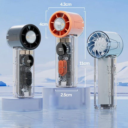 S8 High-Speed Ice Cooling Fan Digital Display Quiet Handheld Fan