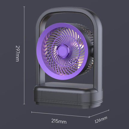 Desktop Wall-Mounted Electric Fan With Light Air Circulation Fan