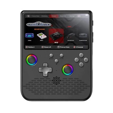 H5 5 Inch IPS HD Handheld Game Console With RGB Ambient Light Retro Mini Arcade, Portable Game Machine, Black Body Grey Key 64G, White Body Purple Key 64G, Black Body Purple Key 64G, White Body White Key 64G, Black Body Grey Key 128G                   ...