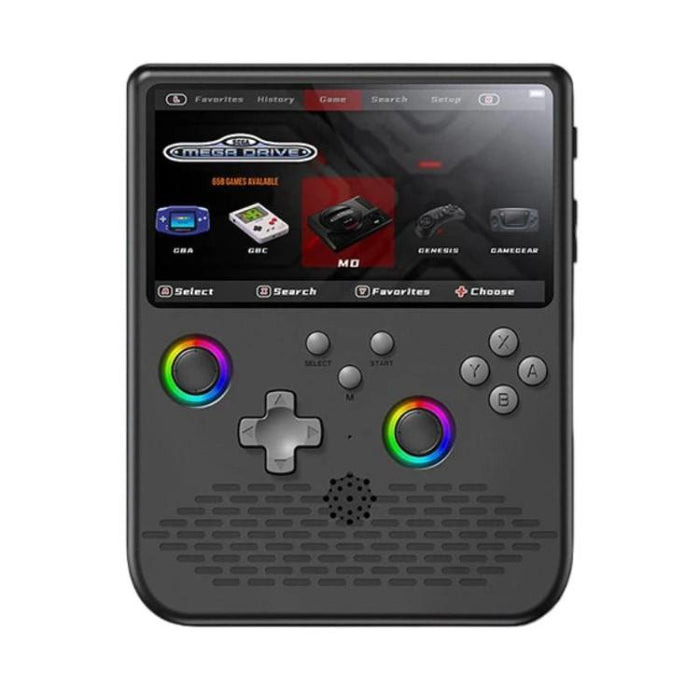 H5 5 Inch IPS HD Handheld Game Console With RGB Ambient Light Retro Mini Arcade, Portable Game Machine, Black Body Grey Key 64G, White Body Purple Key 64G, Black Body Purple Key 64G, White Body White Key 64G, Black Body Grey Key 128G                   ...