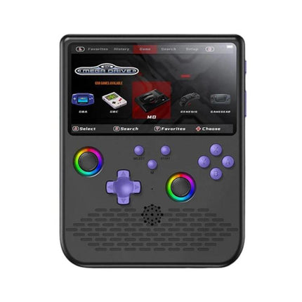 H5 5 Inch IPS HD Handheld Game Console With RGB Ambient Light Retro Mini Arcade, Portable Game Machine, Black Body Grey Key 64G, White Body Purple Key 64G, Black Body Purple Key 64G, White Body White Key 64G, Black Body Grey Key 128G                   ...