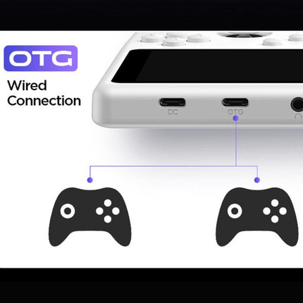 H5 5 Inch IPS HD Handheld Game Console With RGB Ambient Light Retro Mini Arcade, Portable Game Machine, Black Body Grey Key 64G, White Body Purple Key 64G, Black Body Purple Key 64G, White Body White Key 64G, Black Body Grey Key 128G                   ...