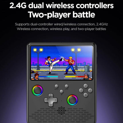 H5 5 Inch IPS HD Handheld Game Console With RGB Ambient Light Retro Mini Arcade, Portable Game Machine, Black Body Grey Key 64G, White Body Purple Key 64G, Black Body Purple Key 64G, White Body White Key 64G, Black Body Grey Key 128G                   ...
