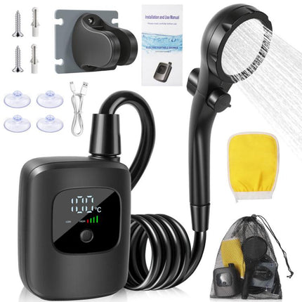Outdoor Electric Shower Head Portable Electric Shower Washer For Home & Camping