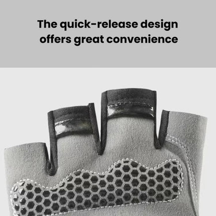 Breathable Half-Finger Gloves For Outdoor Fitness & Sports Non-Slip Wear-Resistant Mountaineering Fingerless Gloves, S, M, L