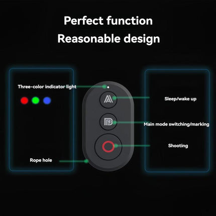 Action Camera Bluetooth Remote Control For Insta360 X5 / X4 / X3 / GO3S / Ace Pro2