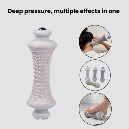 Multifunctional Massage Roller Arch Trainer Yoga Muscle Relaxation Plantar Fascia Roller Foot Massager, Pink Magnetic Bead, Green Magnetic Bead, Gray Magnetic Bead, Purple Magnetic Bead, Pink Stainless Steel Bead, Green Stainless Steel Bead            ...