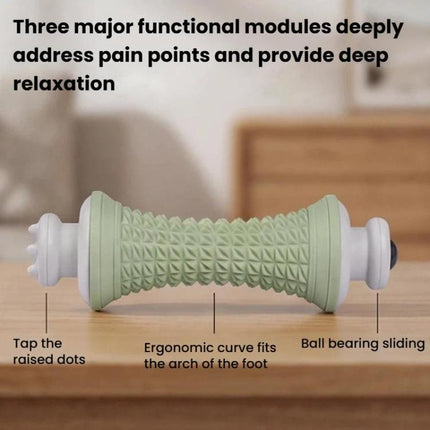 Multifunctional Massage Roller Arch Trainer Yoga Muscle Relaxation Plantar Fascia Roller Foot Massager, Pink Magnetic Bead, Green Magnetic Bead, Gray Magnetic Bead, Purple Magnetic Bead, Pink Stainless Steel Bead, Green Stainless Steel Bead            ...