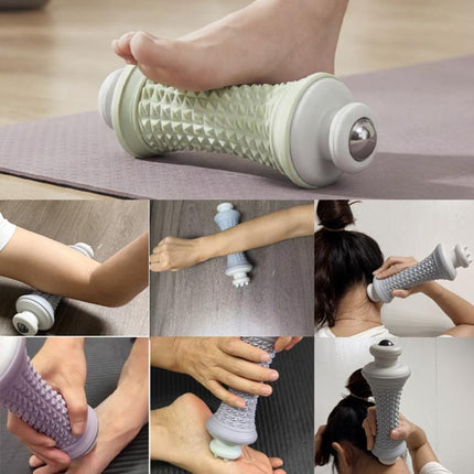 Multifunctional Massage Roller Arch Trainer Yoga Muscle Relaxation Plantar Fascia Roller Foot Massager, Pink Magnetic Bead, Green Magnetic Bead, Gray Magnetic Bead, Purple Magnetic Bead, Pink Stainless Steel Bead, Green Stainless Steel Bead            ...