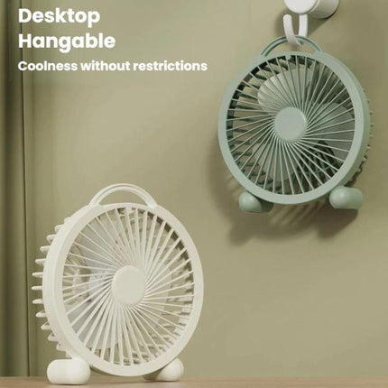 Portable Desktop Fan High-Wind Table Fan For Dormitory & Office, 4 inch Plug-in White, 4 inch Plug-in Green, 4 inch Plug-in Pink, 6 inch Rechargeable White, 6 inch Rechargeable Green, 6 inch Rechargeable Pink