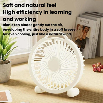Portable Desktop Fan High-Wind Table Fan For Dormitory & Office, 4 inch Plug-in White, 4 inch Plug-in Green, 4 inch Plug-in Pink, 6 inch Rechargeable White, 6 inch Rechargeable Green, 6 inch Rechargeable Pink