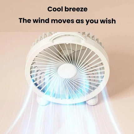 Portable Desktop Fan High-Wind Table Fan For Dormitory & Office, 4 inch Plug-in White, 4 inch Plug-in Green, 4 inch Plug-in Pink, 6 inch Rechargeable White, 6 inch Rechargeable Green, 6 inch Rechargeable Pink