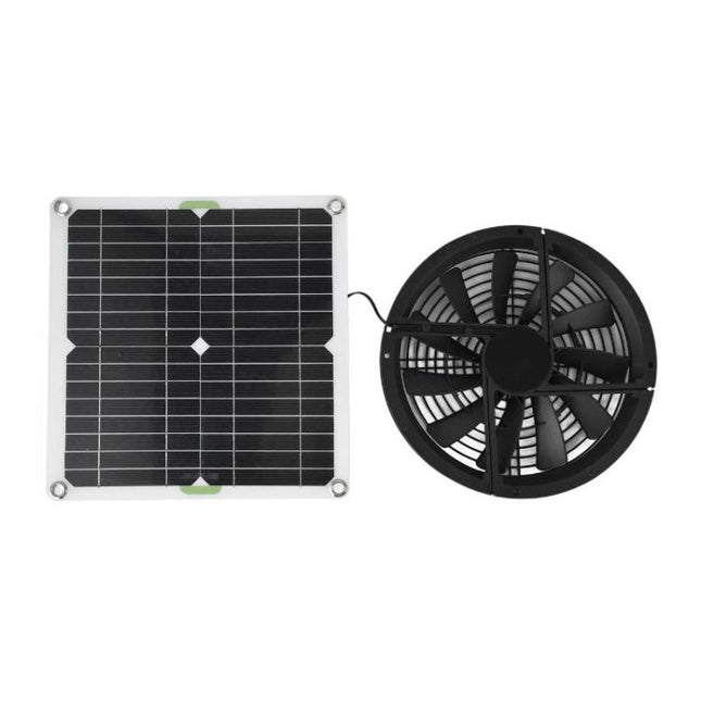 Single Crystal Solar Panel Fan For Greenhouses, Kitchens, Chicken Coops