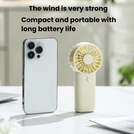 F50 Compact Mini Handheld Fan High Wind Desktop Fan For Dormitory