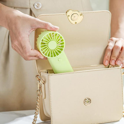 F50 Compact Mini Handheld Fan High Wind Desktop Fan For Dormitory