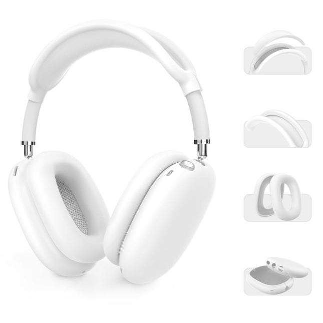 For AirPods Max 2 / Max AhaStyle WG135 4-Piece Set Head-Mounted Silicone Protective Cover